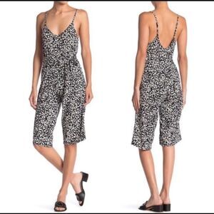 Velvet Torch Spotted Animal Print Jumpsuit Sz L
